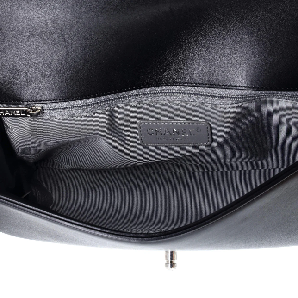 Boy Flap Bag Chevron Calfskin New Medium - Deep Luxury