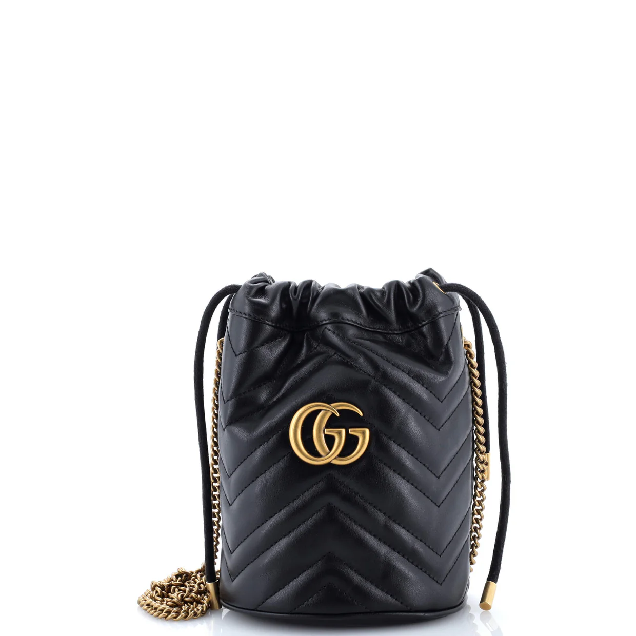 GG Marmont Bucket Bag Matelasse Leather Mini - Deep Luxury