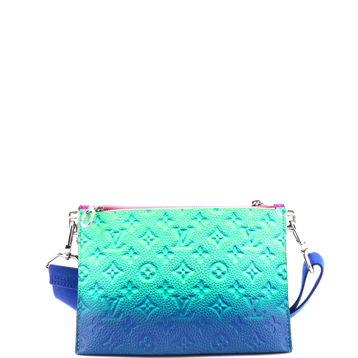 Trio Pouch Messenger Bag Limited Edition Illusion Monogram Taurillon Leather - Deep Luxury