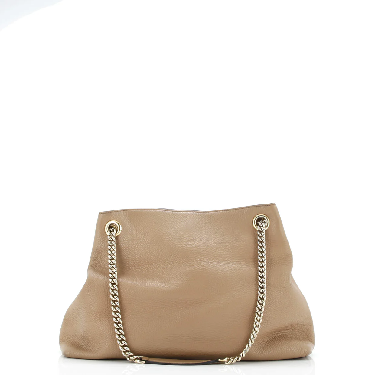 Soho Chain Strap Shoulder Bag Leather Medium - Deep Luxury