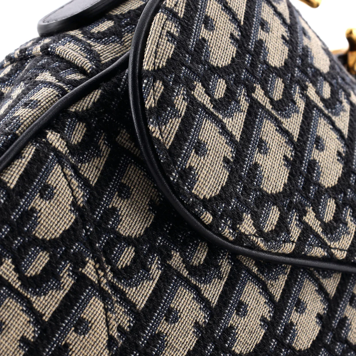 Saddle Handbag Oblique Canvas Medium - Deep Luxury