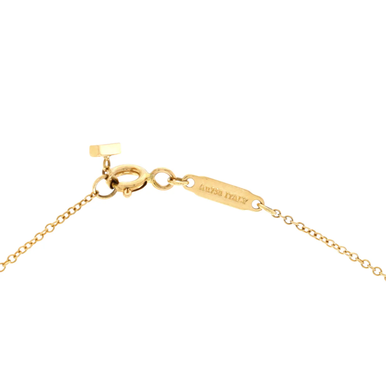T Smile Pendant Necklace 18K Yellow Gold Mini - Deep Luxury