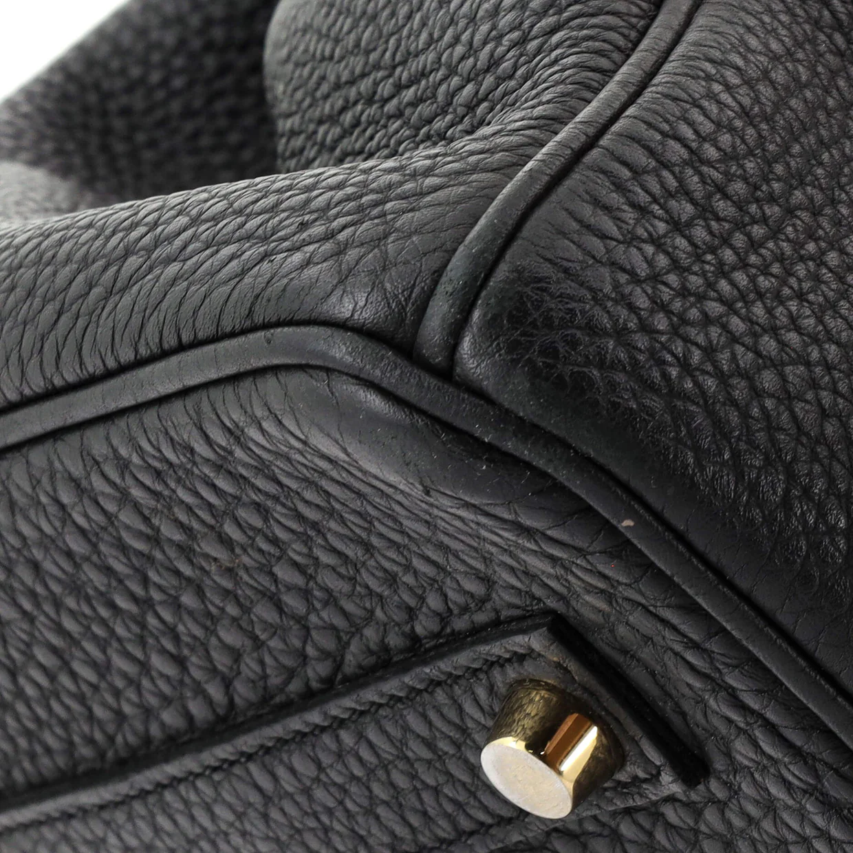 Birkin Handbag Noir Togo with Gold Hardware 35 - Deep Luxury