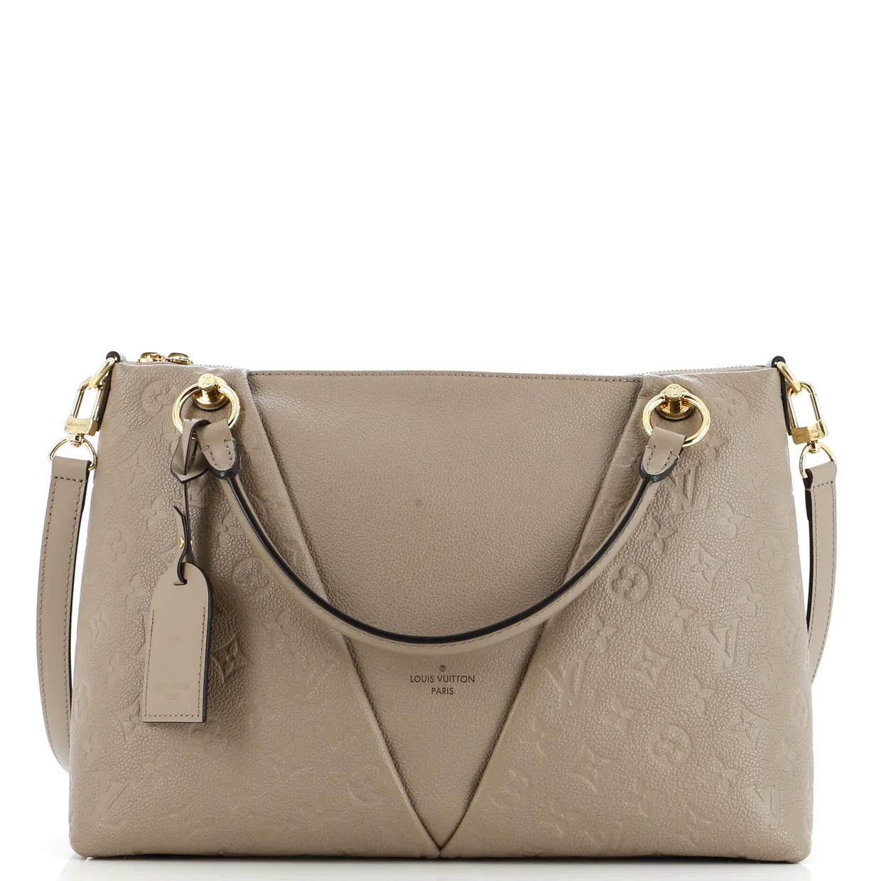 V Tote Monogram Empreinte Leather MM - Deep Luxury