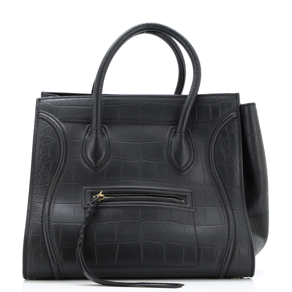 Phantom Bag Crocodile Embossed Leather Medium - Deep Luxury