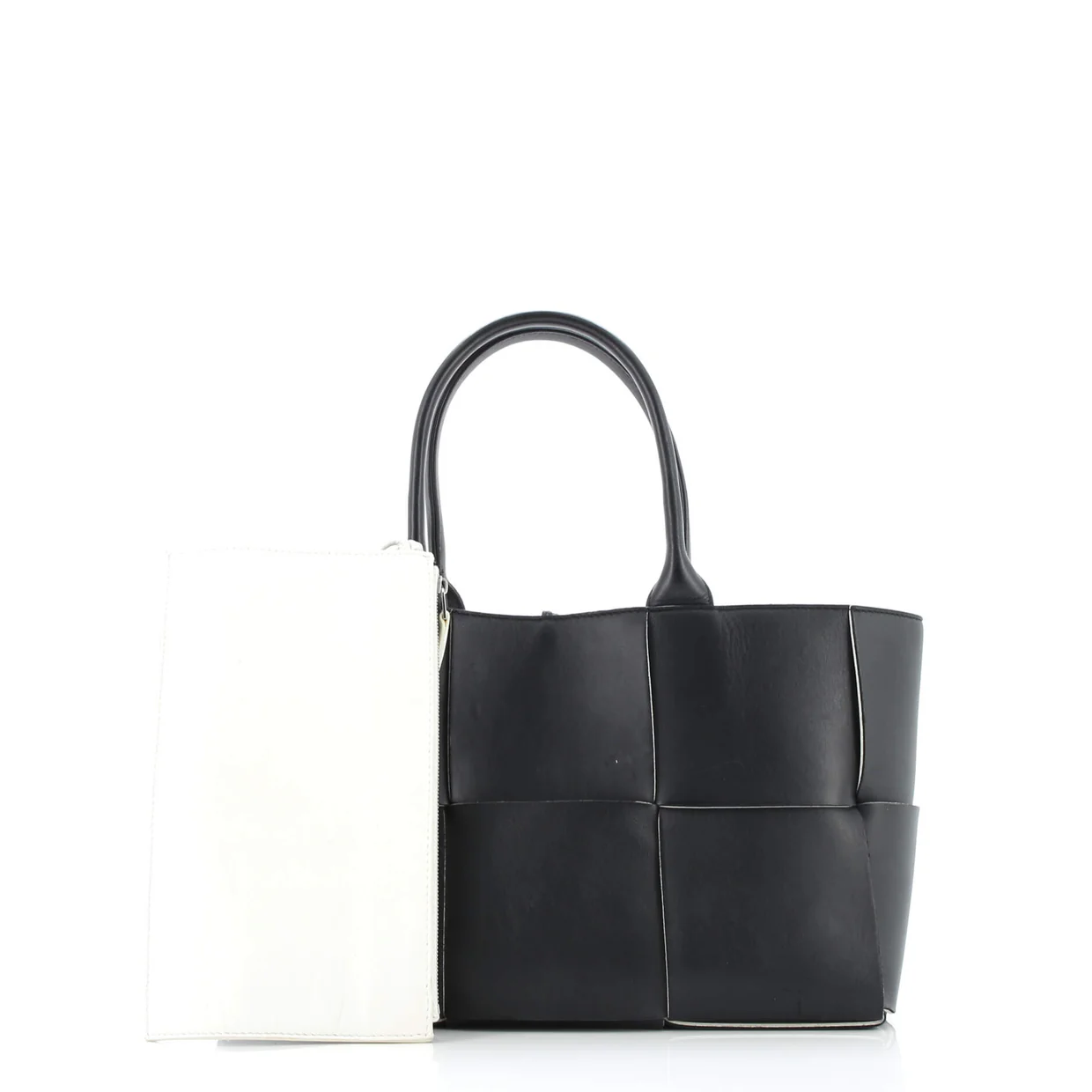 Arco Tote Maxi Intrecciato Leather Small - Deep Luxury
