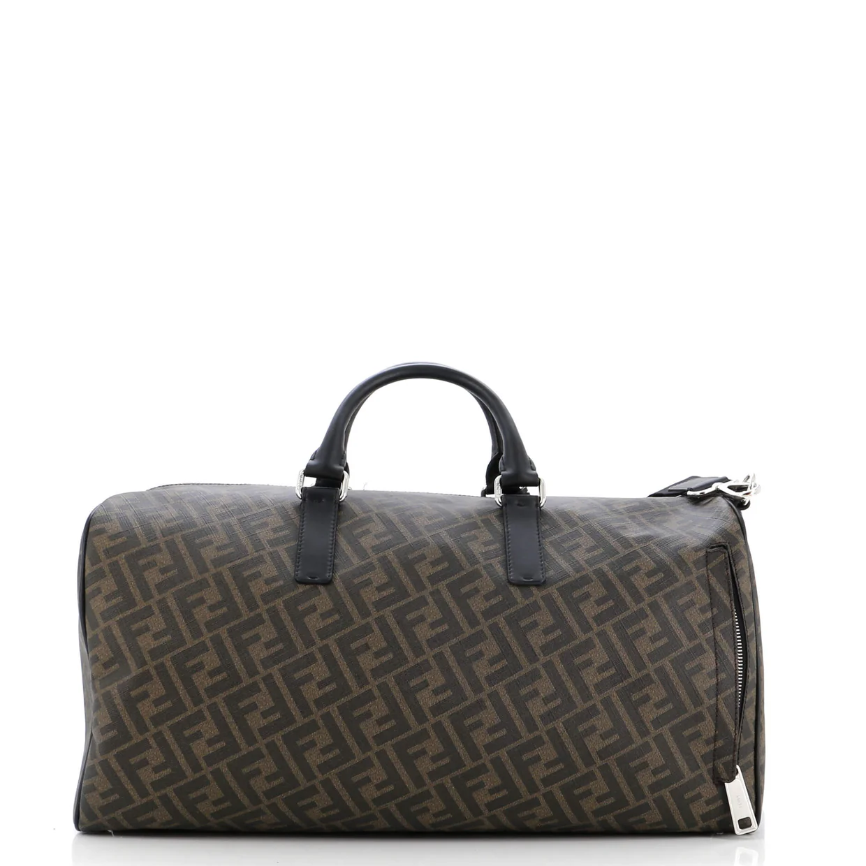 Convertible Duffle Bag Zucca Coated Canvas with Leather - Deep Luxury