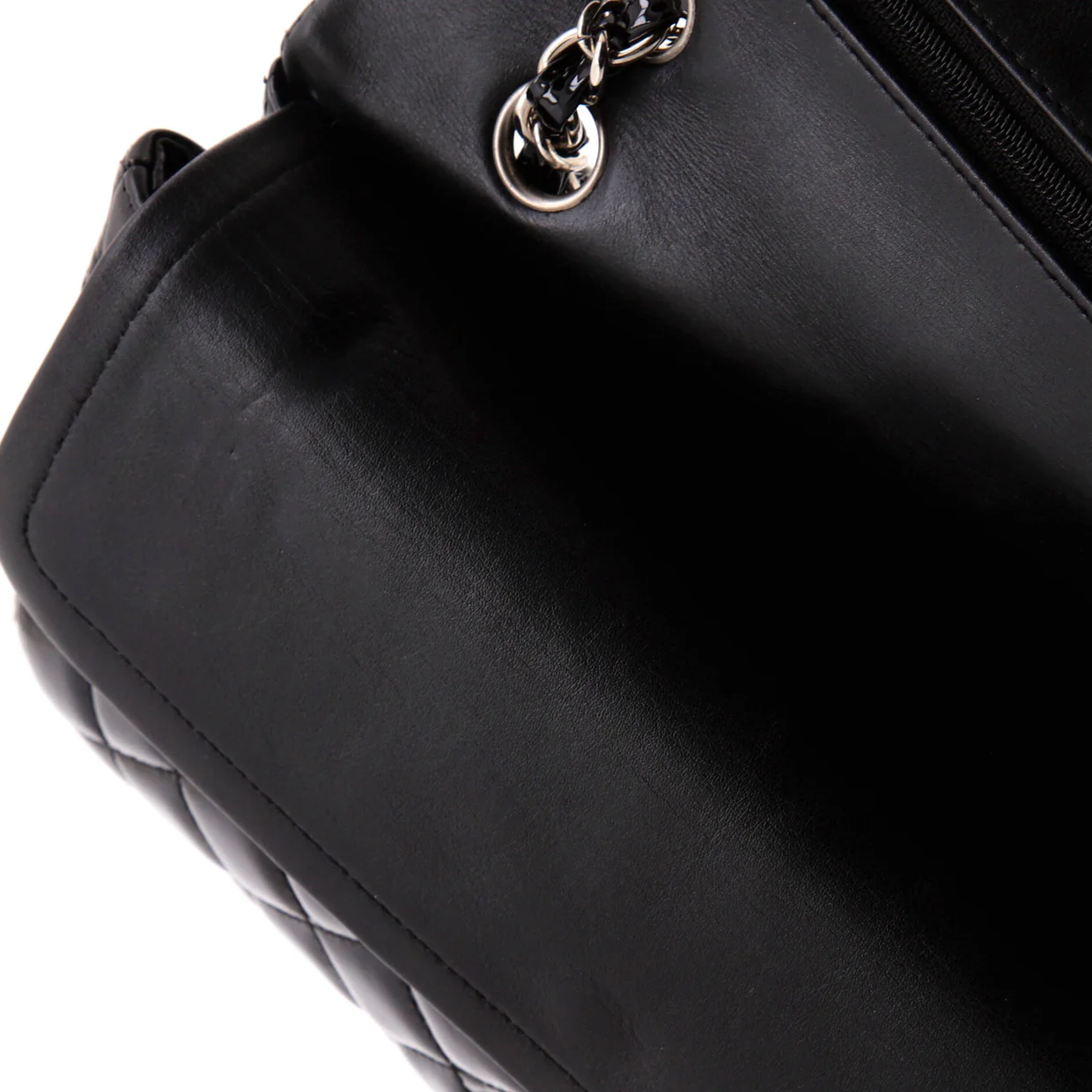 Classic Double Flap Bag Quilted Patent Medium - Deep Luxury