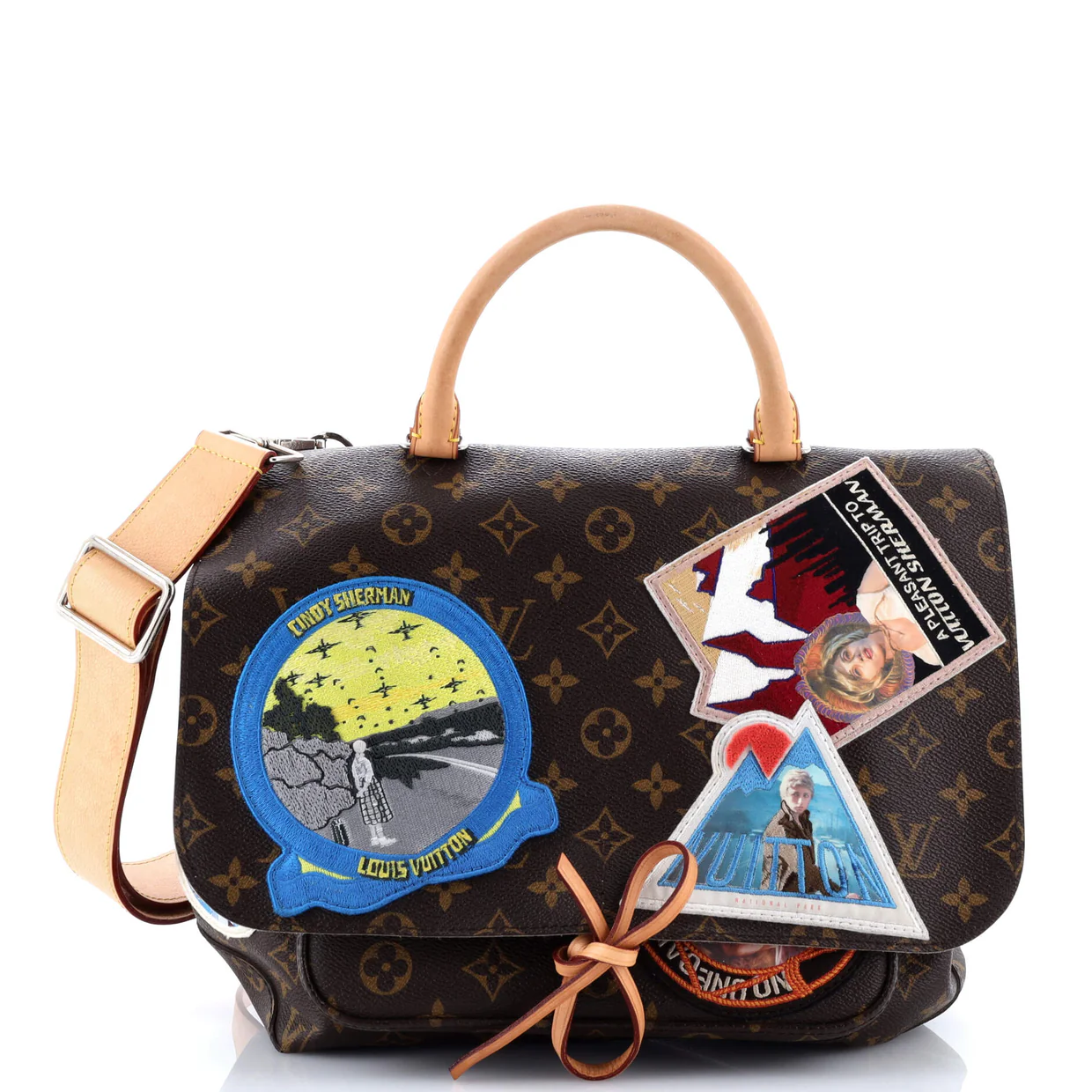 Cindy Sherman Camera Messenger Bag Patch Embellished Monogram Canvas - Deep Luxury