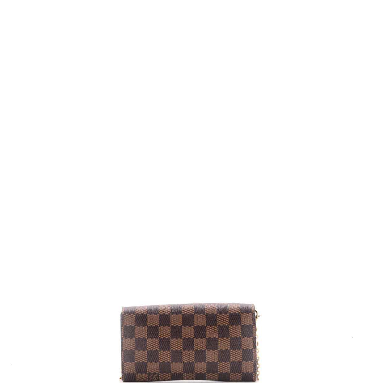 Croisette Chain Wallet Damier - Deep Luxury