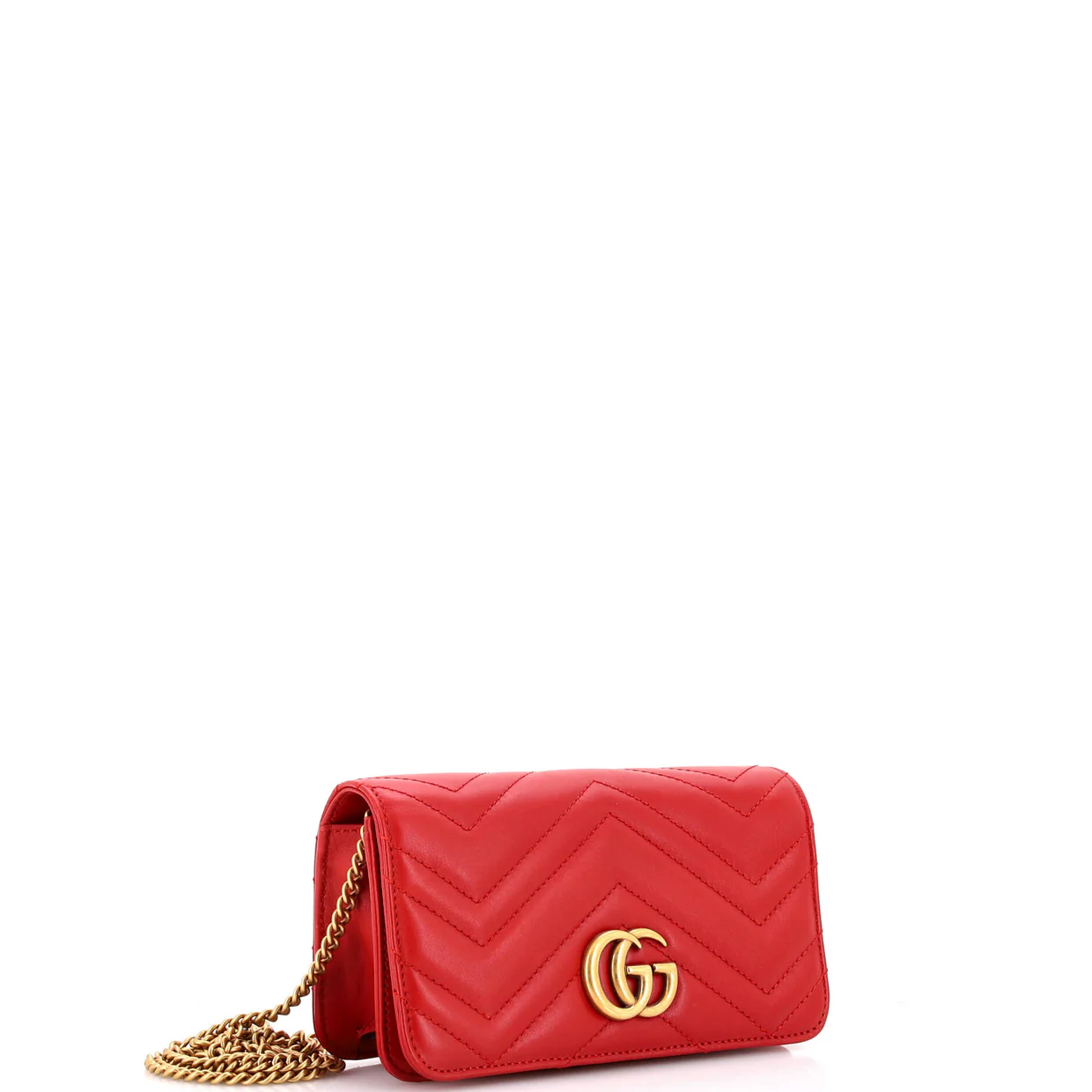 GG Marmont Chain Flap Bag Matelasse Leather Mini - Deep Luxury
