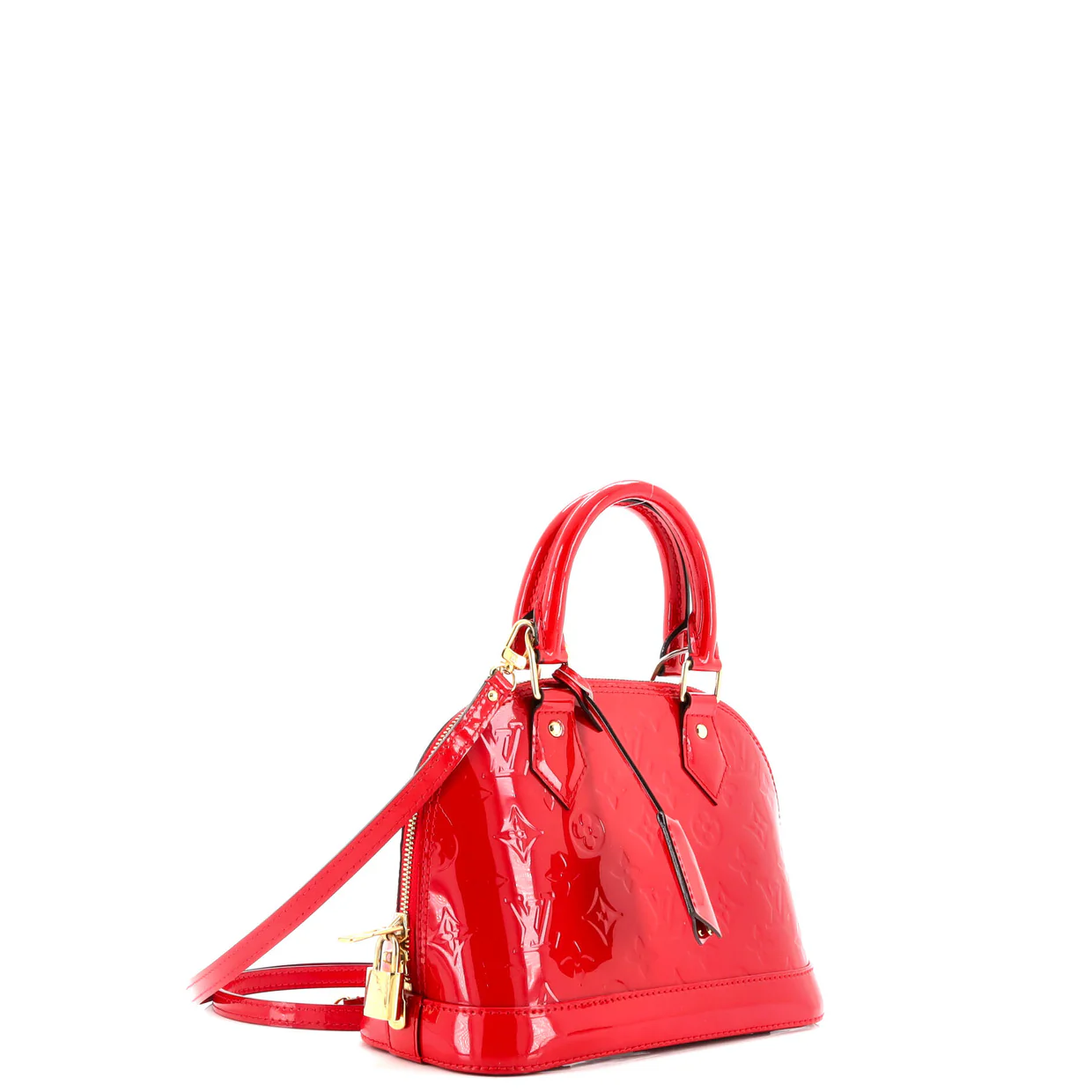 Alma Handbag Monogram Vernis BB - Deep Luxury