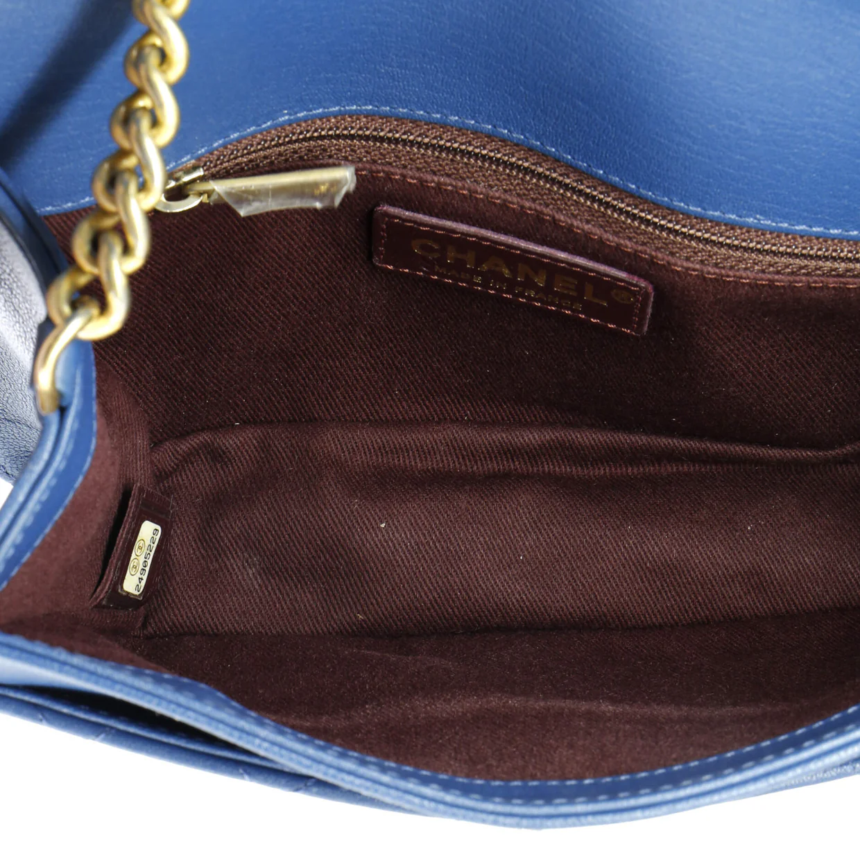 Front Chain Flap Bag Quilted Sheepskin Medium - Deep Luxury