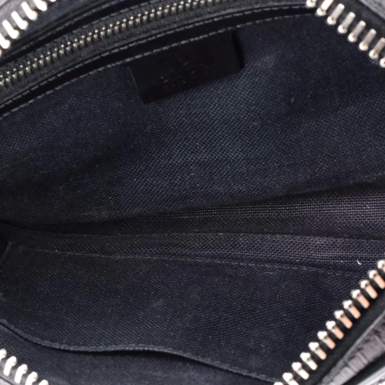 Front Pocket Camera Bag GG Crystal Coated Canvas Mini - Deep Luxury