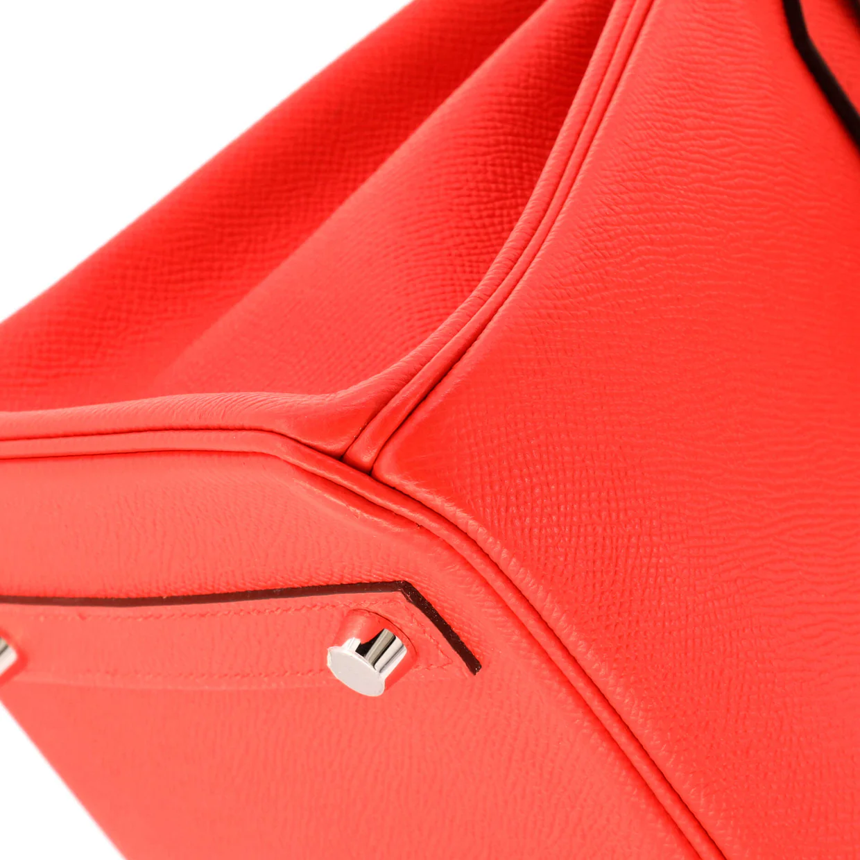 Birkin Handbag Rouge De Coeur Epsom with Palladium Hardware 30 - Deep Luxury