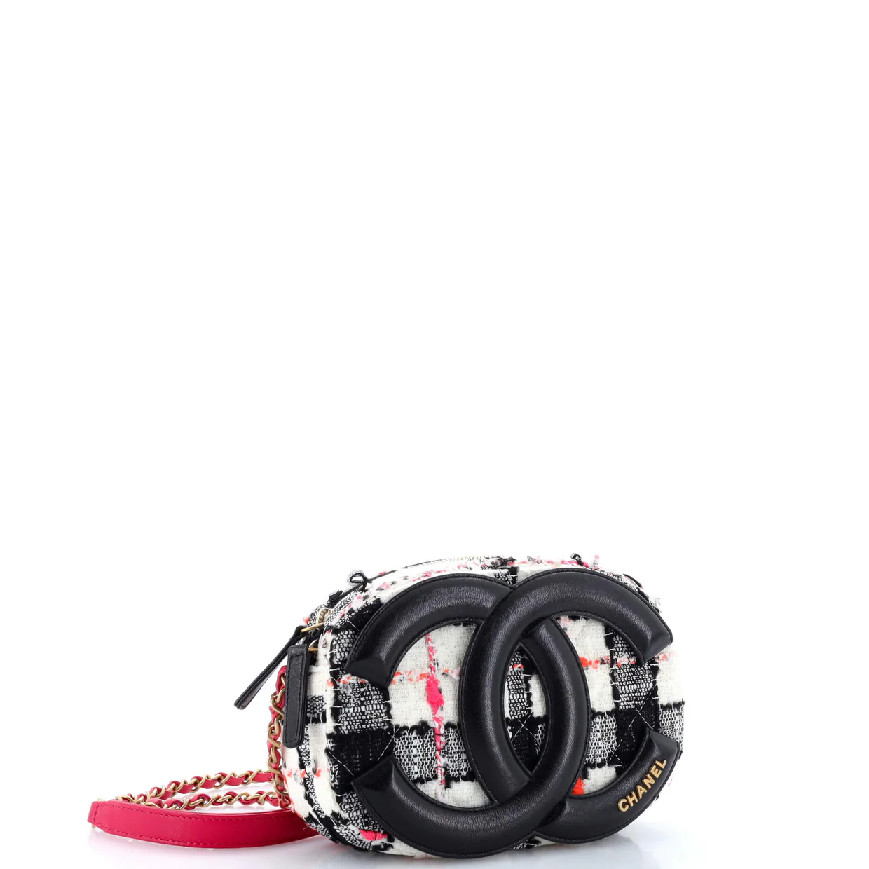 Coco Midnight Camera Case Quilted Tweed and Lambskin Small - Deep Luxury