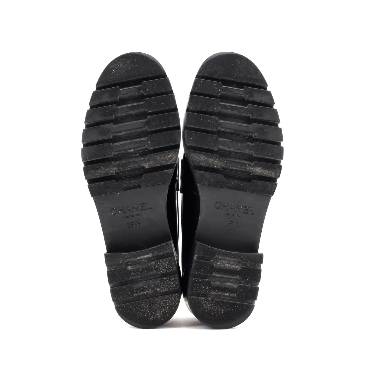 Women's CC Platform Loafers Leather - Deep Luxury