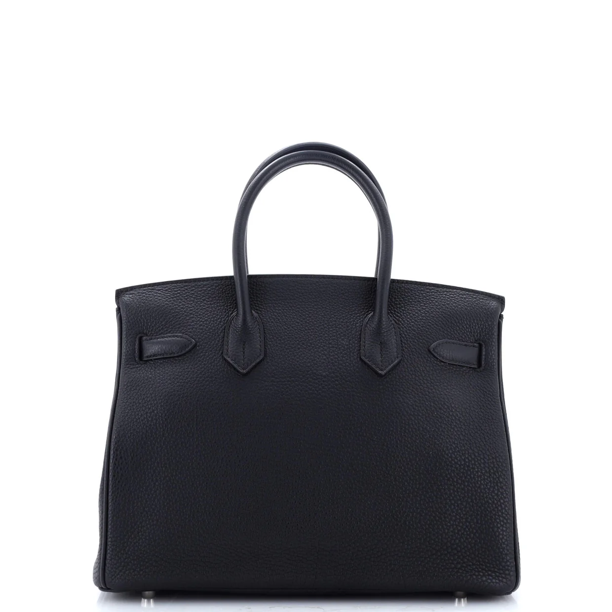 Birkin Handbag Noir Togo with Palladium Hardware 30 - Deep Luxury