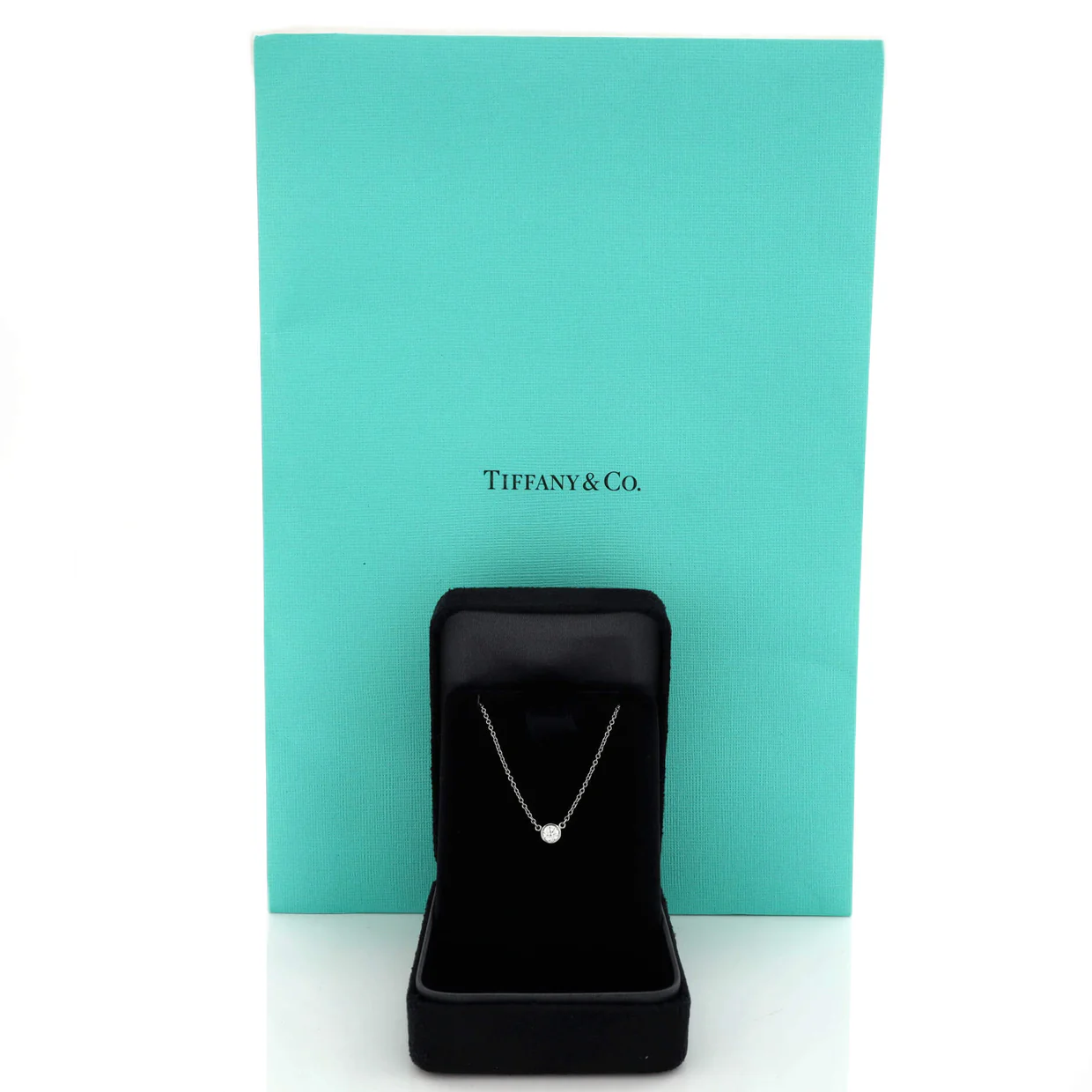 Elsa Peretti Diamonds By The Yard Pendant Necklace Platinum with Diamond 0.20-0.29CT - Deep Luxury