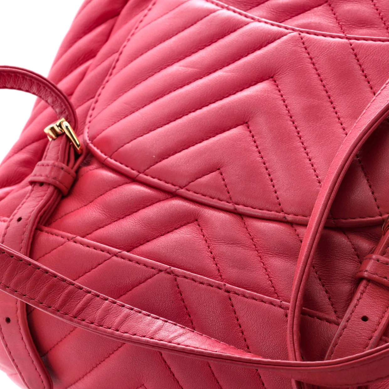 Urban Spirit Backpack Chevron Leather Small - Deep Luxury