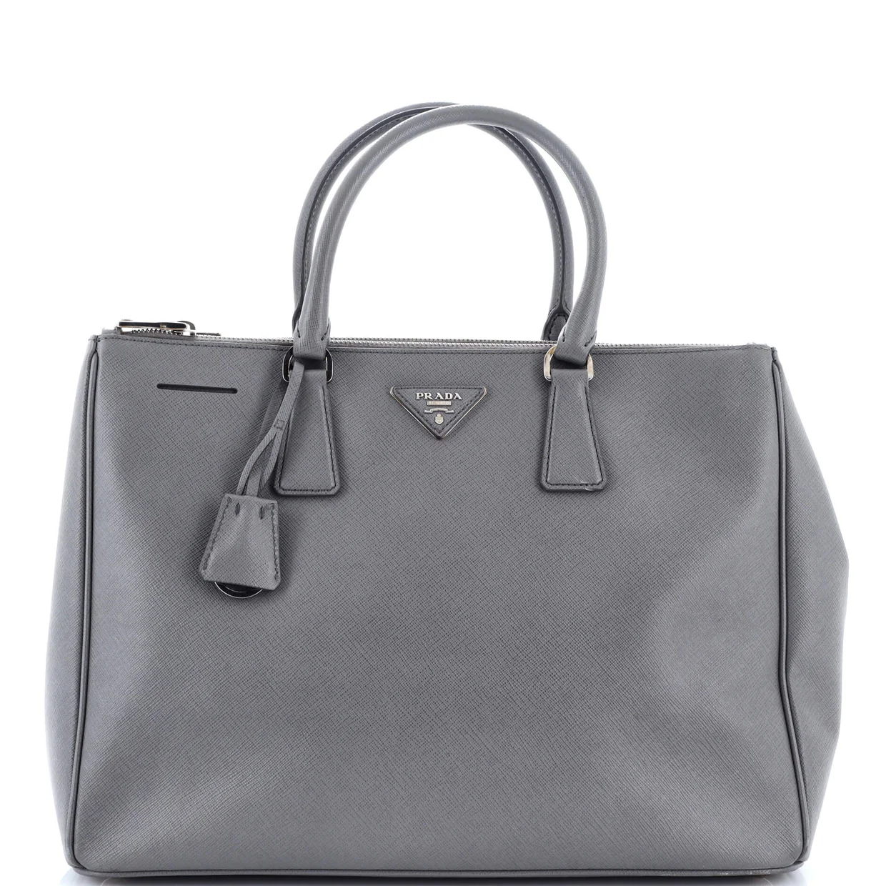 Double Zip Lux Tote Saffiano Leather Medium - Deep Luxury