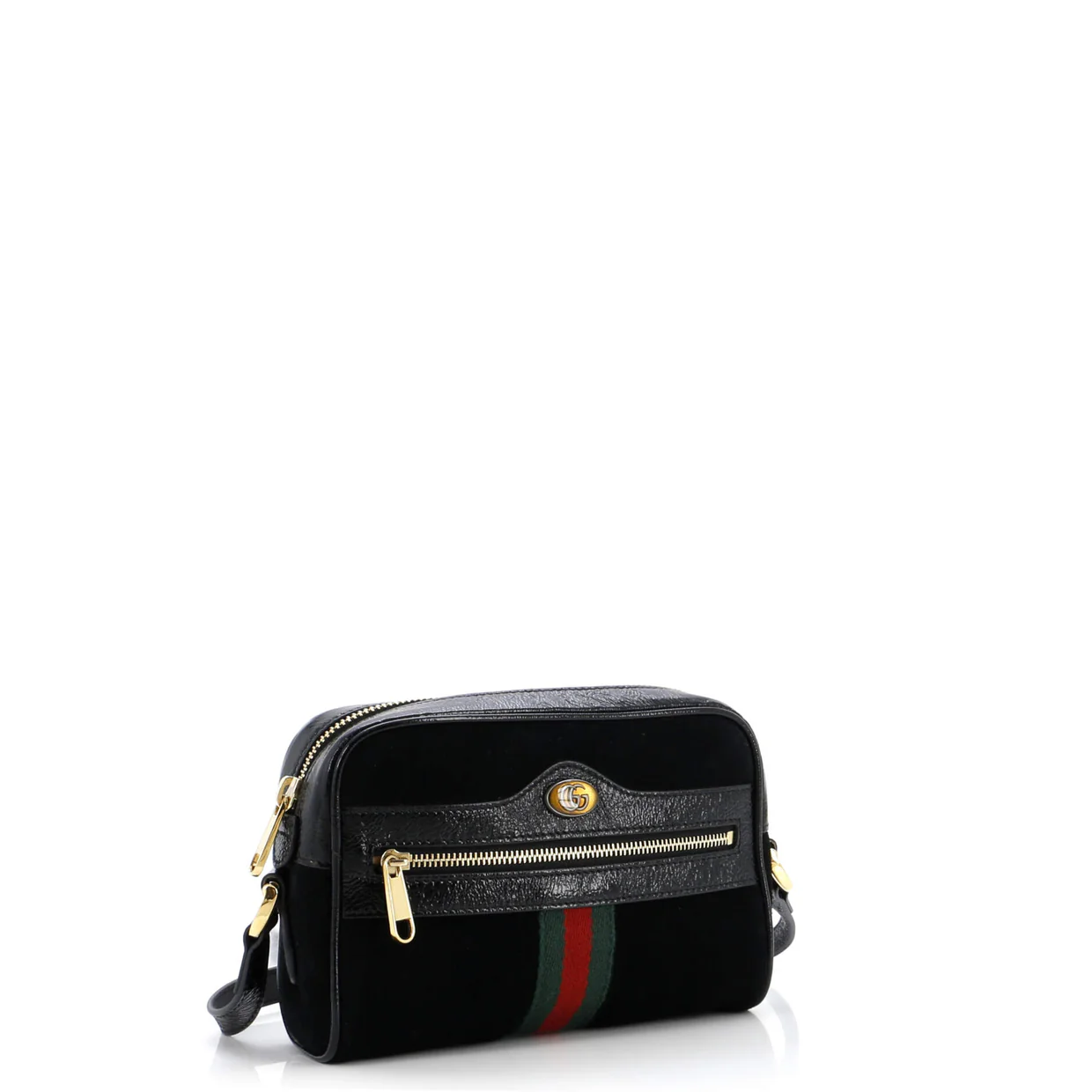 Ophidia Shoulder Bag Suede Mini - Deep Luxury