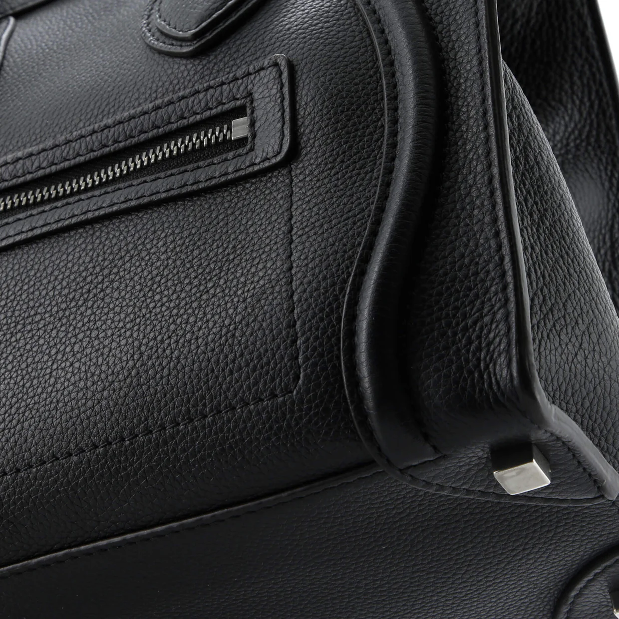 Luggage Bag Grainy Leather Micro - Deep Luxury