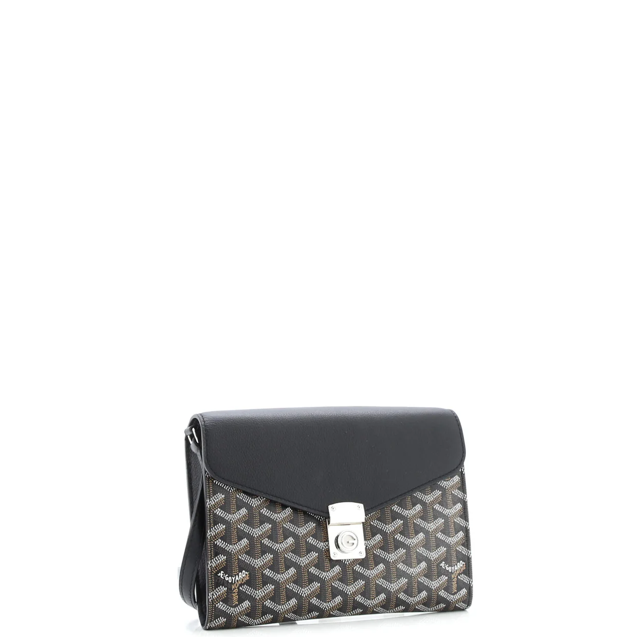 Chypre Wallet on Strap Coated Canvas with Leather - Deep Luxury