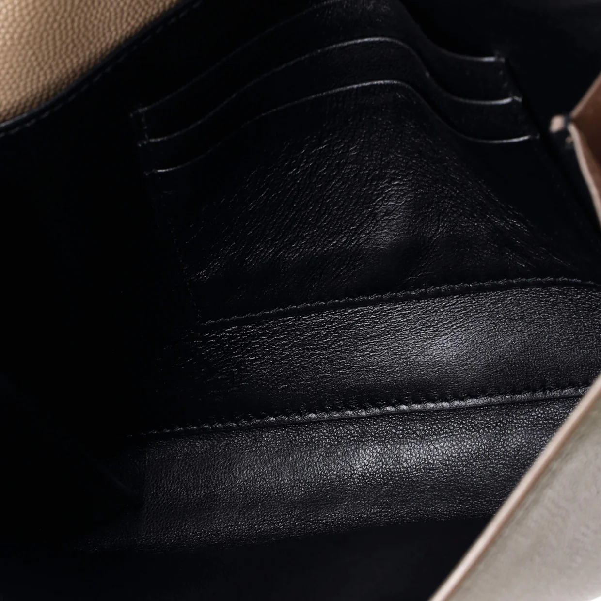 Cassandra Chain Wallet Leather Mini - Deep Luxury