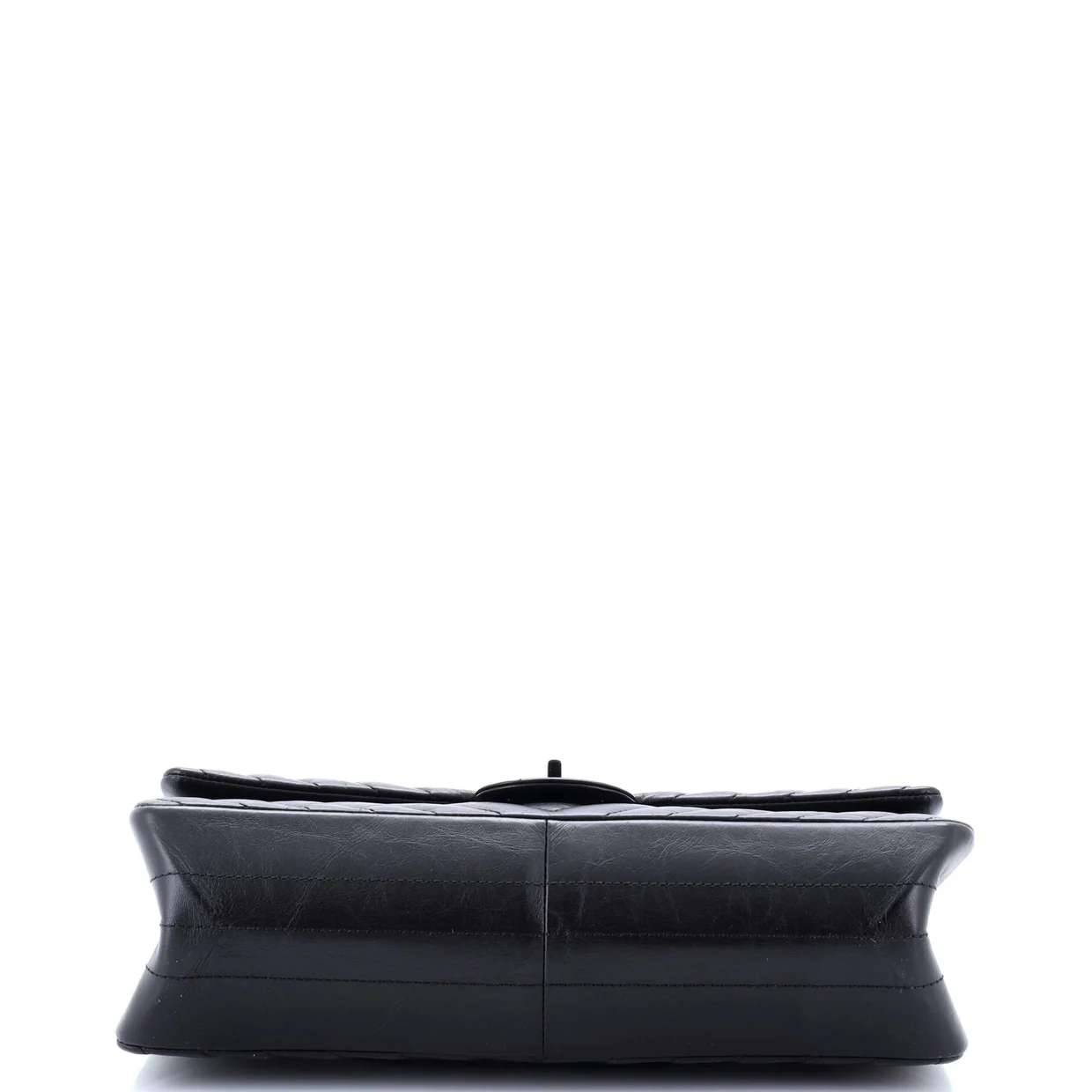 So Black Reissue 2.55 Flap Bag Chevron Aged Calfskin 226 - Deep Luxury