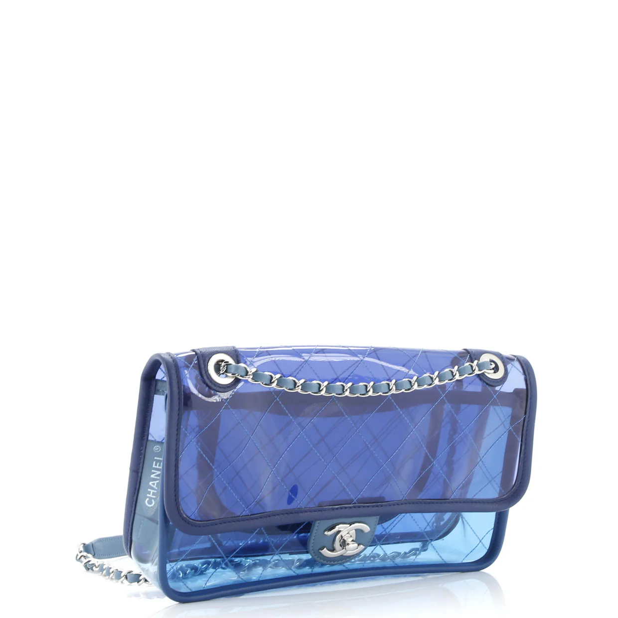 Coco Splash Flap Bag Quilted PVC With Lambskin Medium - Deep Luxury