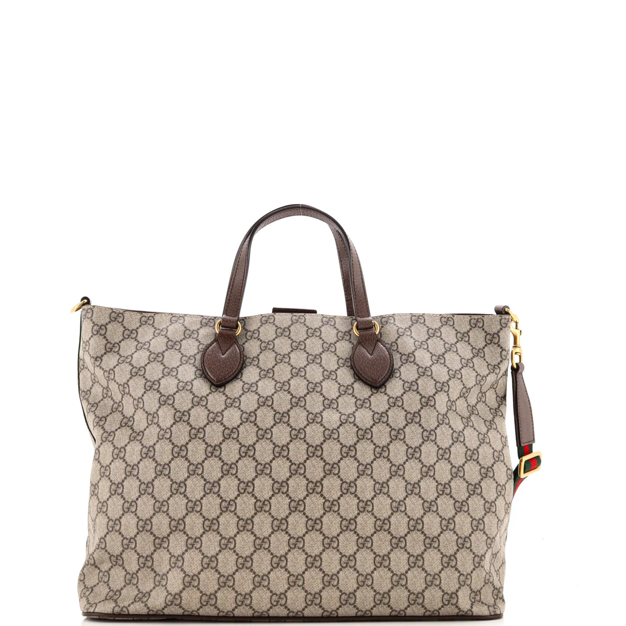 Courrier Convertible Soft Open Tote GG Coated Canvas with Applique Large - Deep Luxury