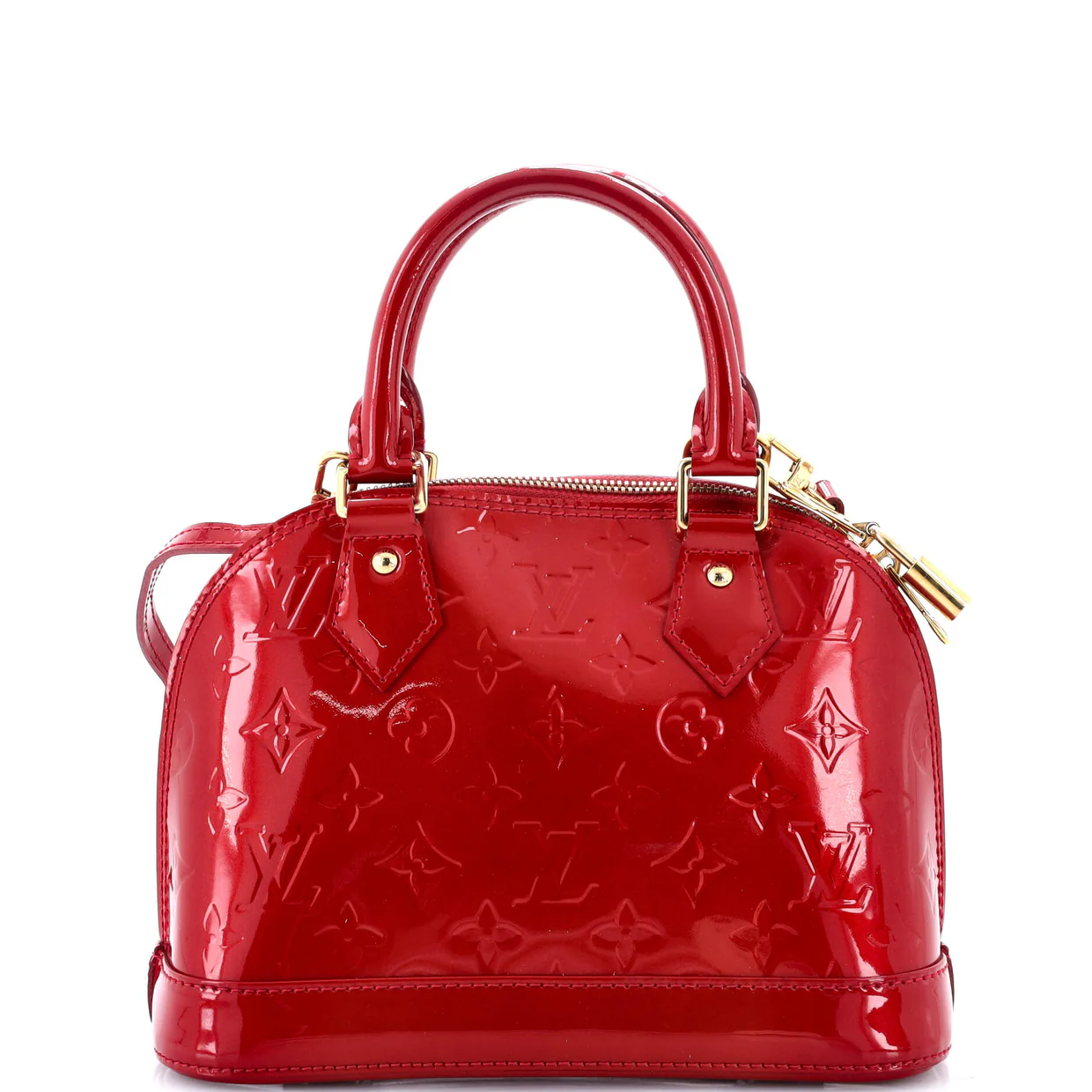 Alma Handbag Monogram Vernis BB - Deep Luxury