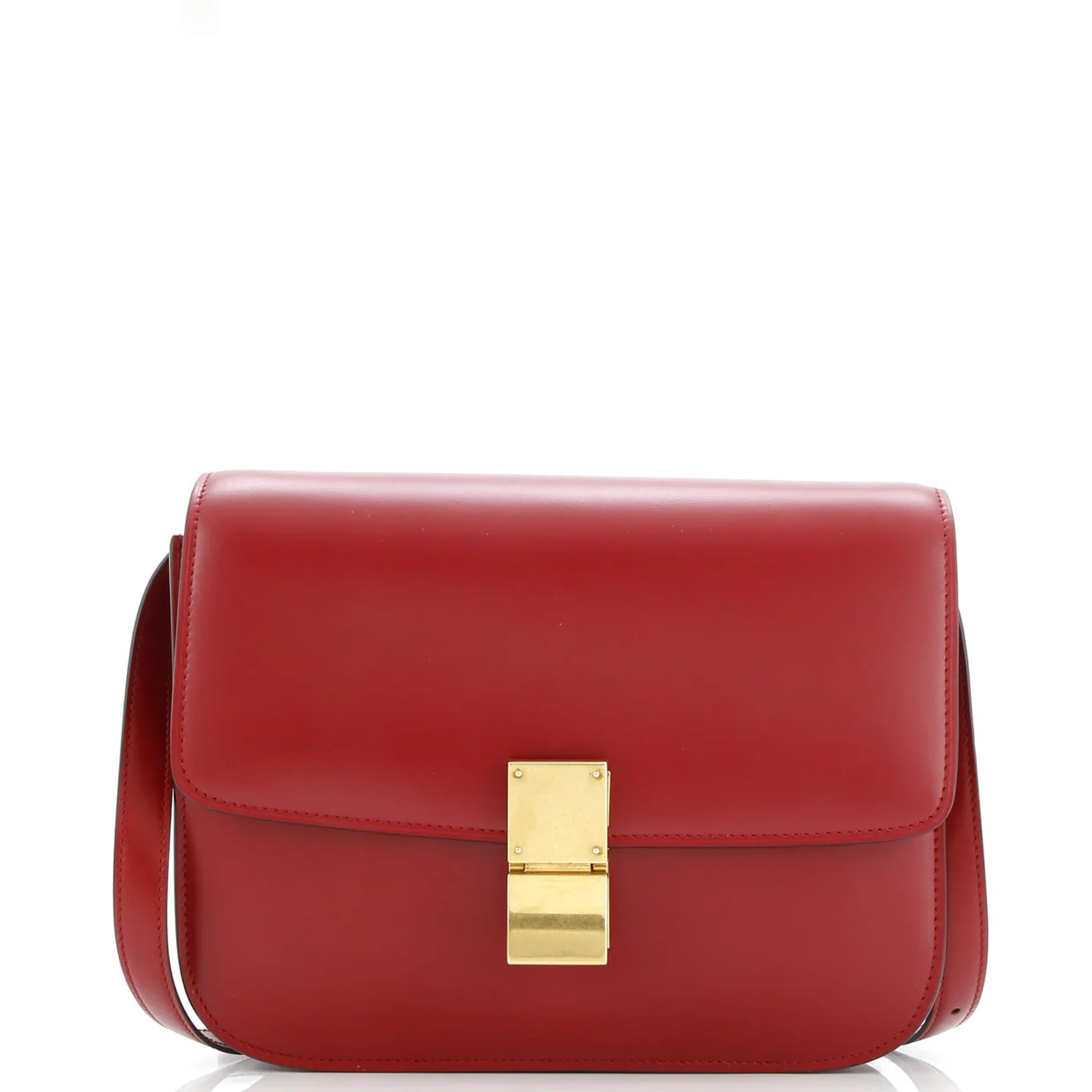 Classic Box Bag Smooth Leather Medium - Deep Luxury
