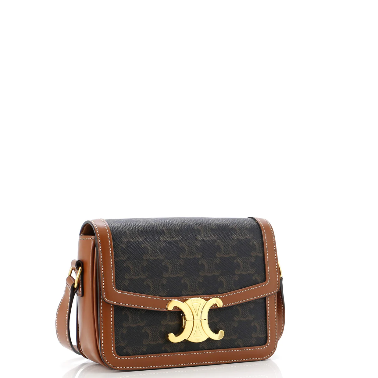 Triomphe Shoulder Bag Triomphe Coated Canvas Teen - Deep Luxury