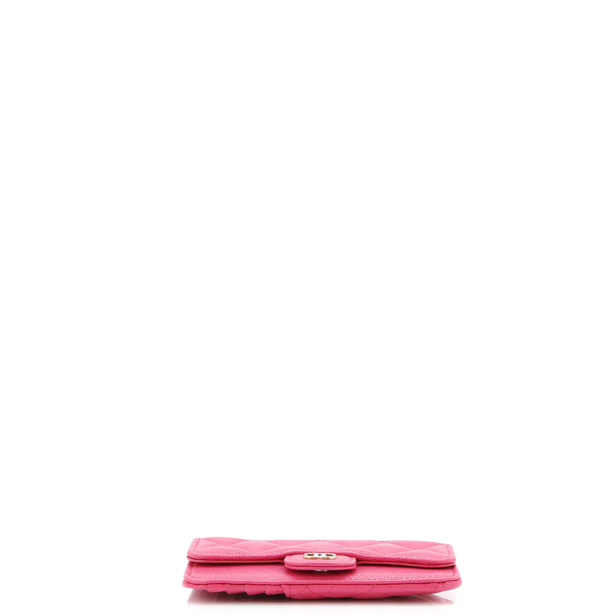 Flap Zip Card Holder Quilted Caviar - Deep Luxury