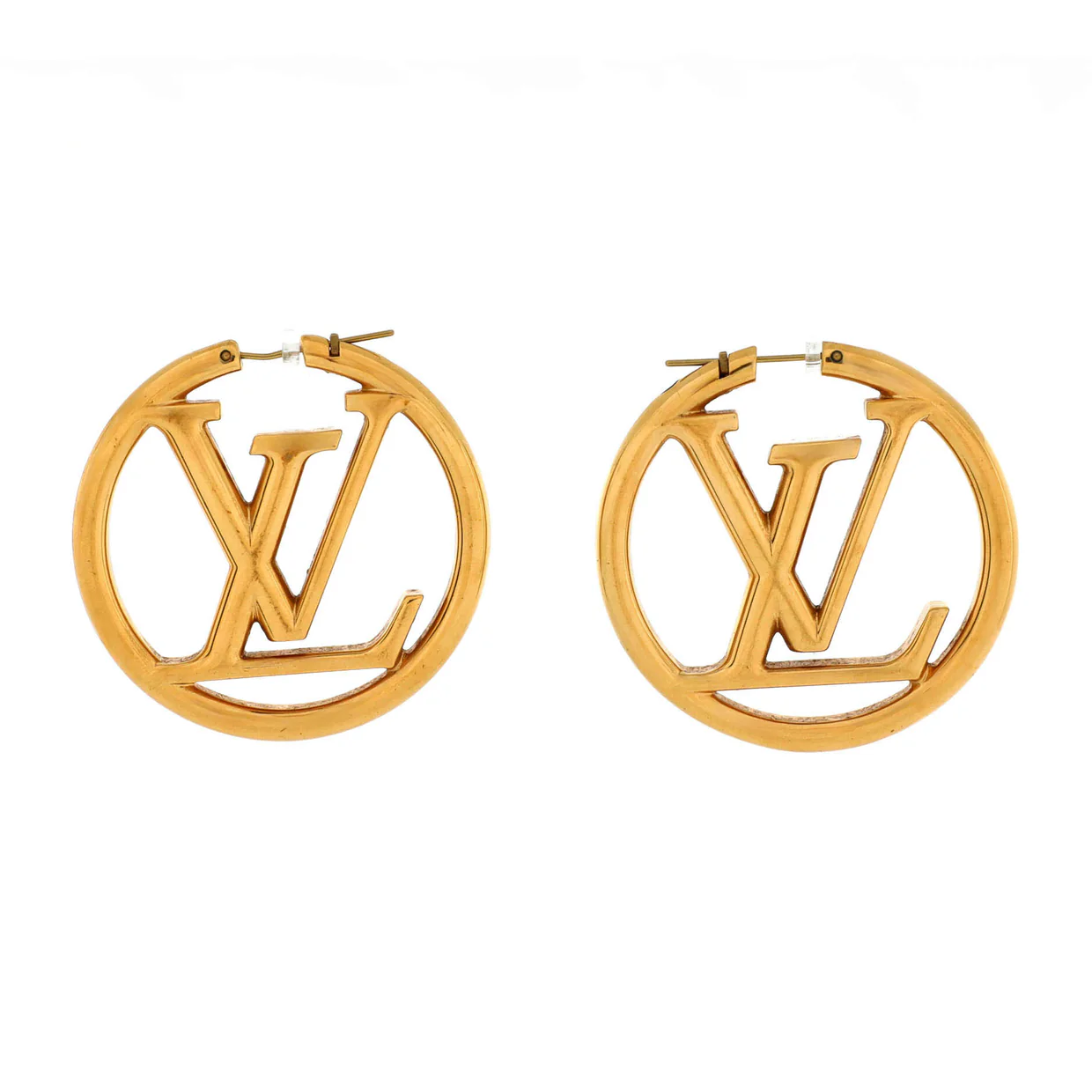 Louise Hoop Earrings Metal GM - Deep Luxury