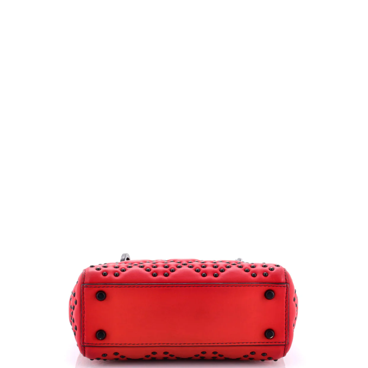 Lady Dior Chain Bag Cannage Studded Calfskin Mini - Deep Luxury