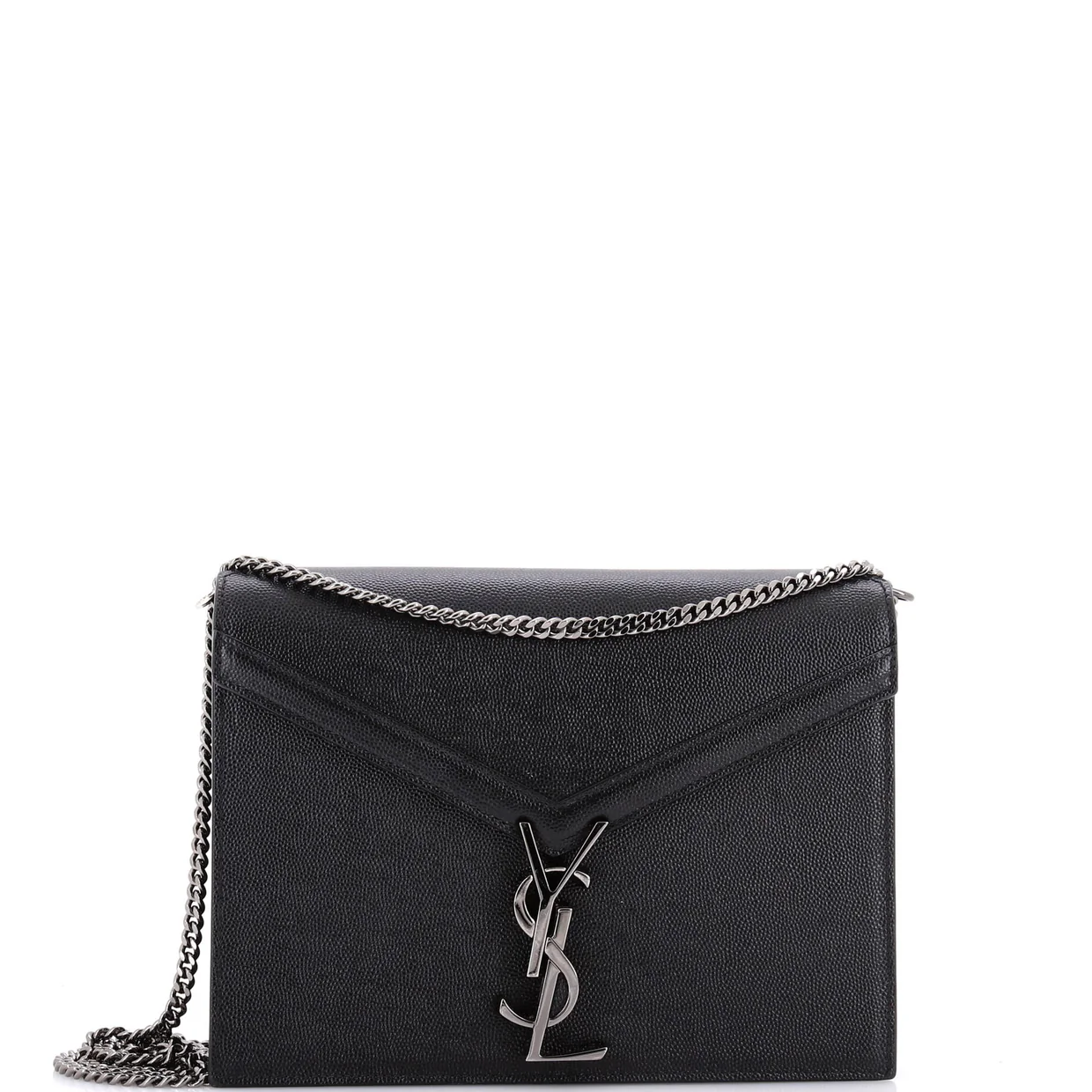Cassandra Chain Shoulder Bag Leather Small - Deep Luxury