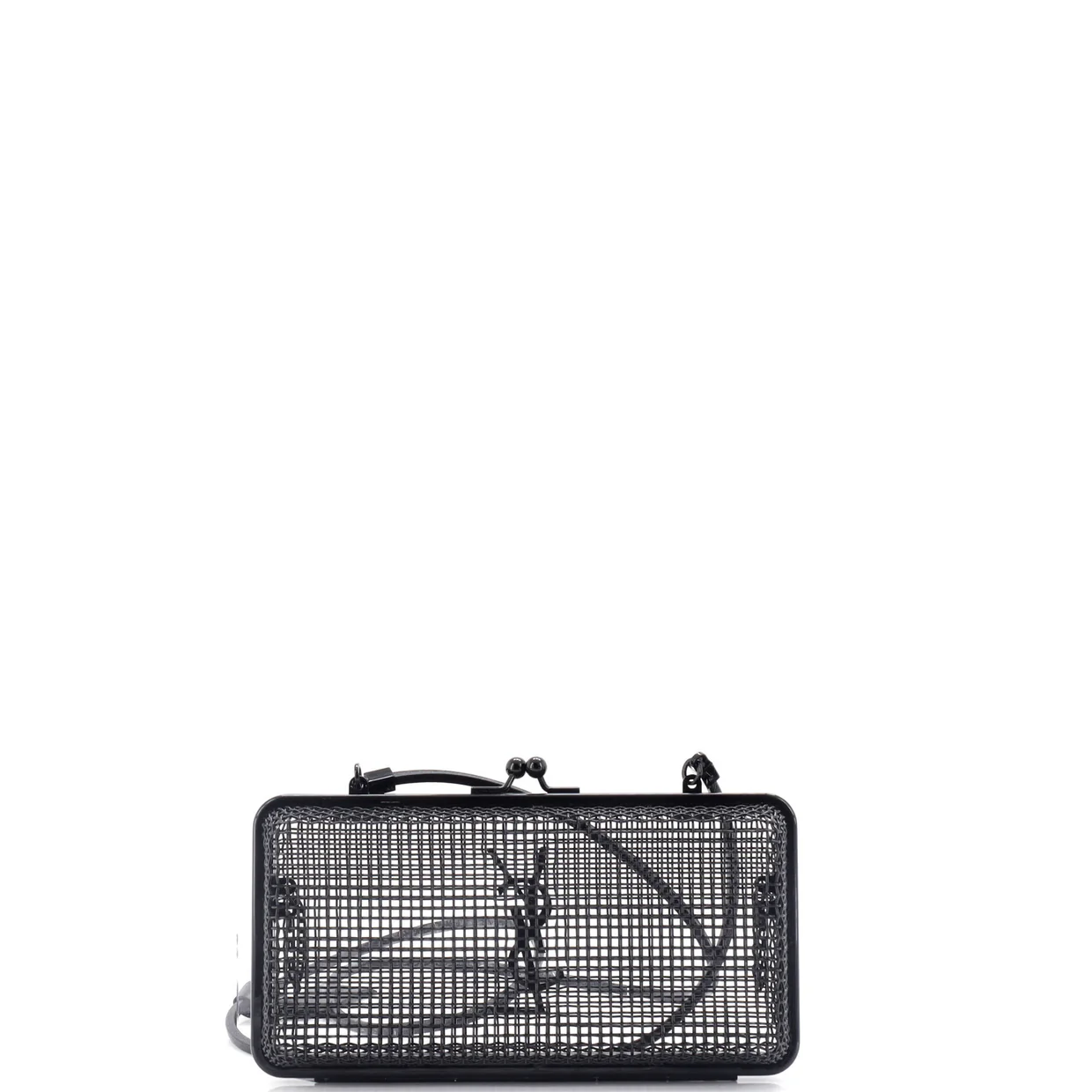 Monogram Evening Cage Minaudiere Metal with Leather - Deep Luxury
