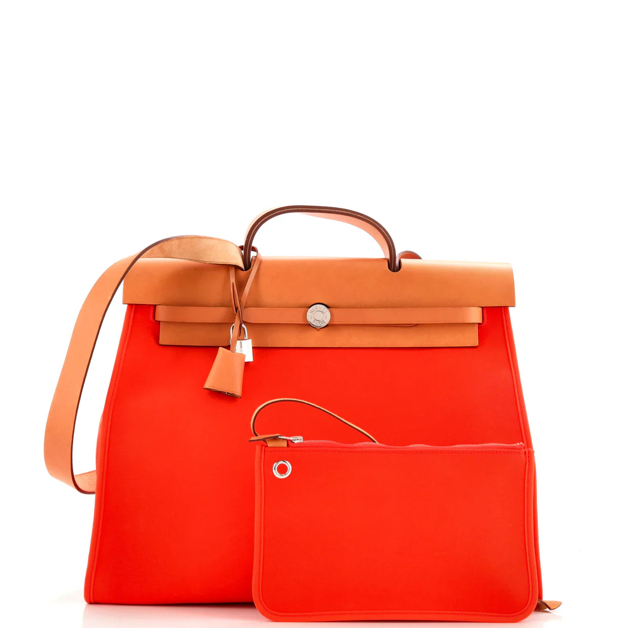 Herbag Zip Leather and Toile 39 - Deep Luxury