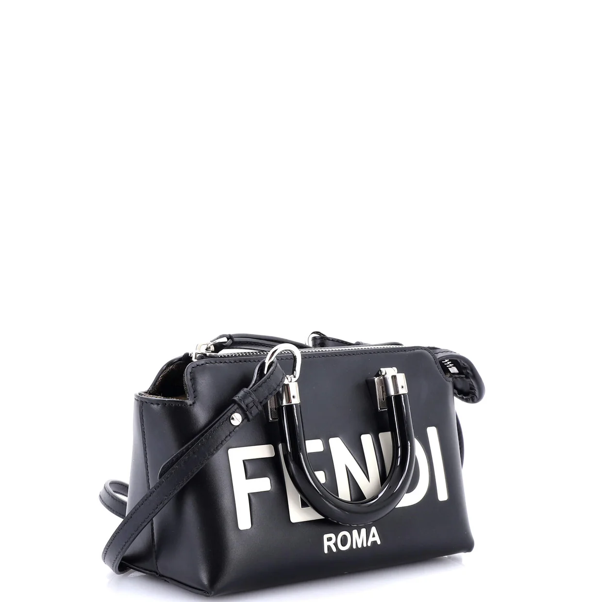 Logo By The Way Top Handle Bag Embossed Leather Mini - Deep Luxury