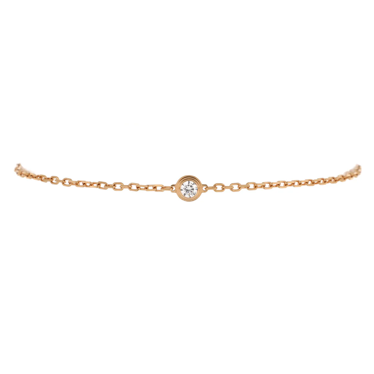 D'Amour Bracelet 18K Rose Gold and Diamond Small - Deep Luxury