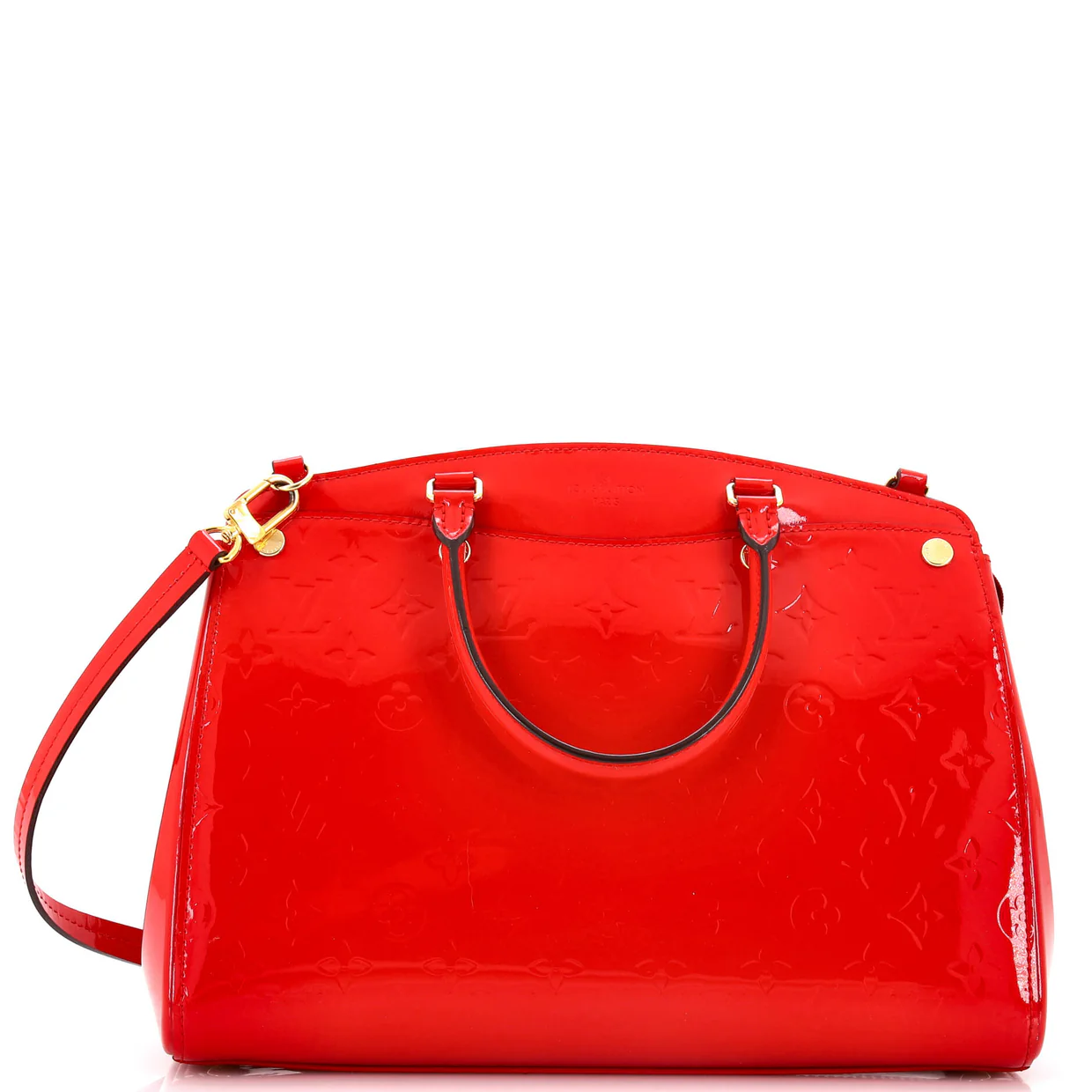 Brea NM Handbag Monogram Vernis MM - Deep Luxury