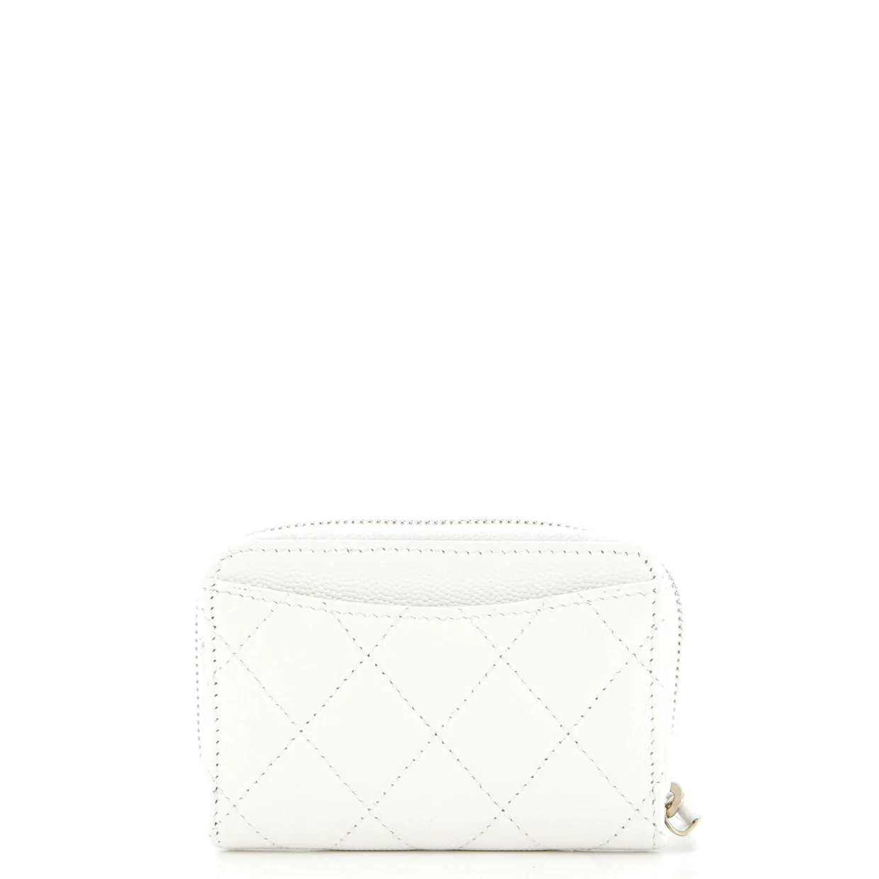 CC Zip Coin Purse Quilted Caviar Small - Deep Luxury