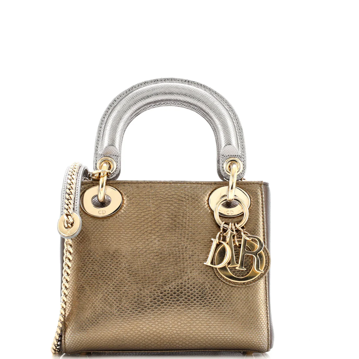 Lady Dior Chain Bag Lizard Mini - Deep Luxury