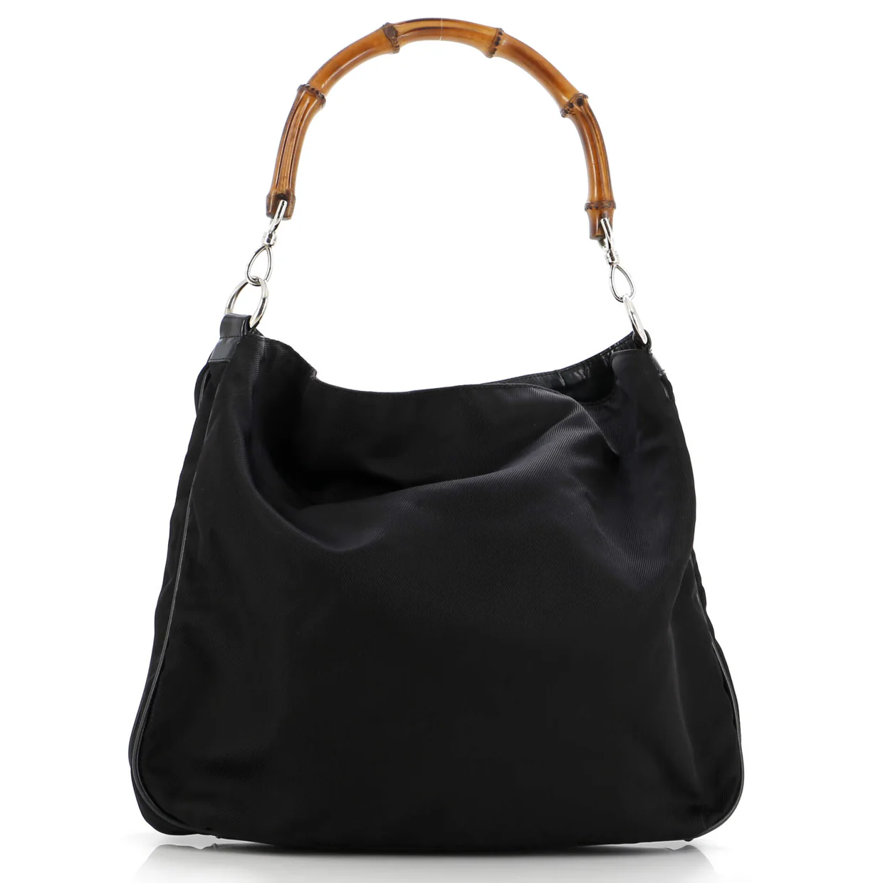 Vintage Bamboo Handle Tote GG Nylon Large - Deep Luxury