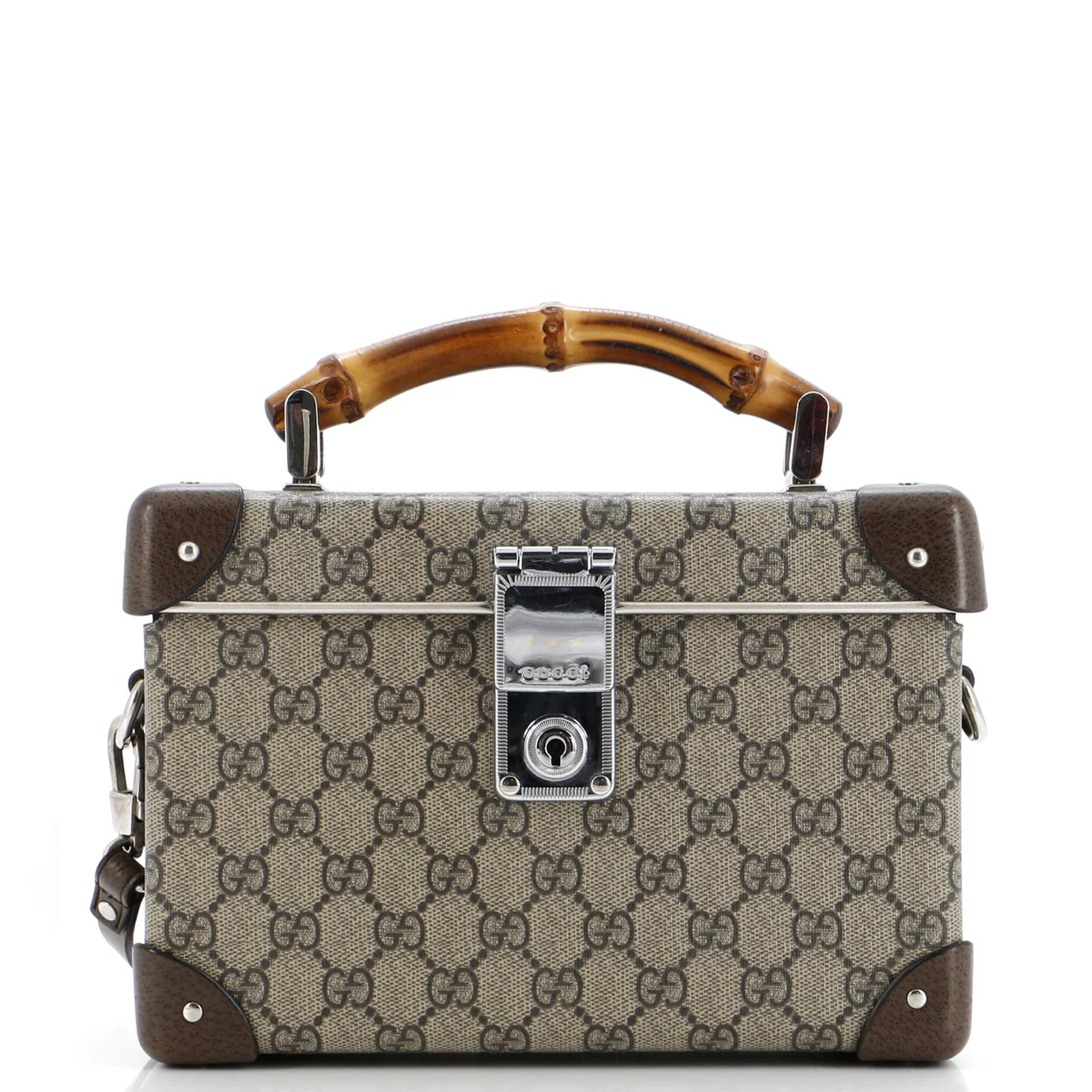 Bamboo Globe-Trotter Vanity Case GG Coated Canvas - Deep Luxury