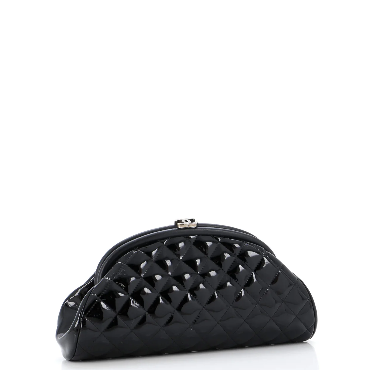 Timeless Clutch Quilted Patent - Deep Luxury