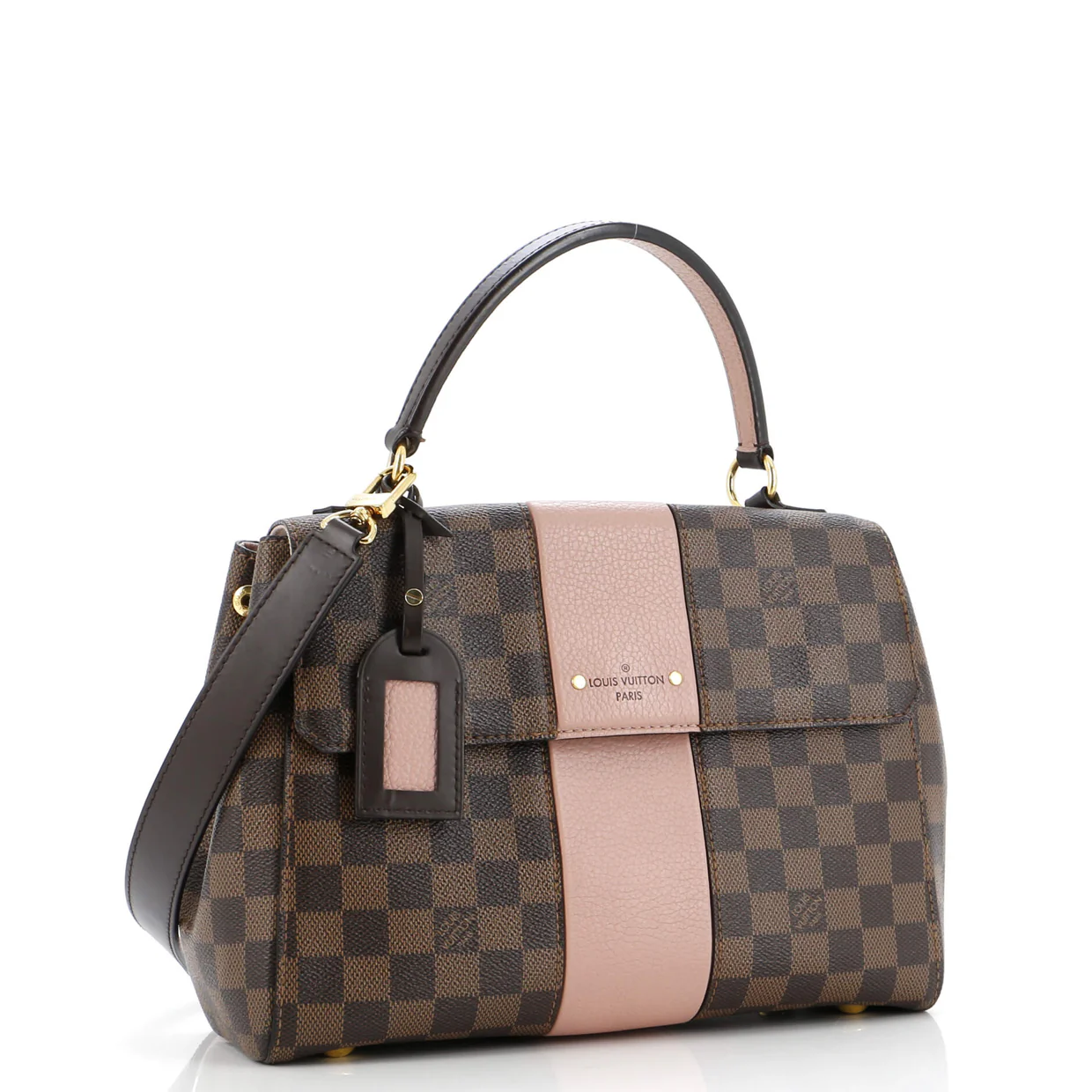 Bond Street Handbag Damier with Leather MM - Deep Luxury